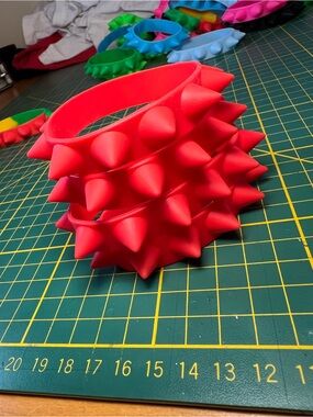 NovocentoNovantanove silicone spiked bracelets 2 pack